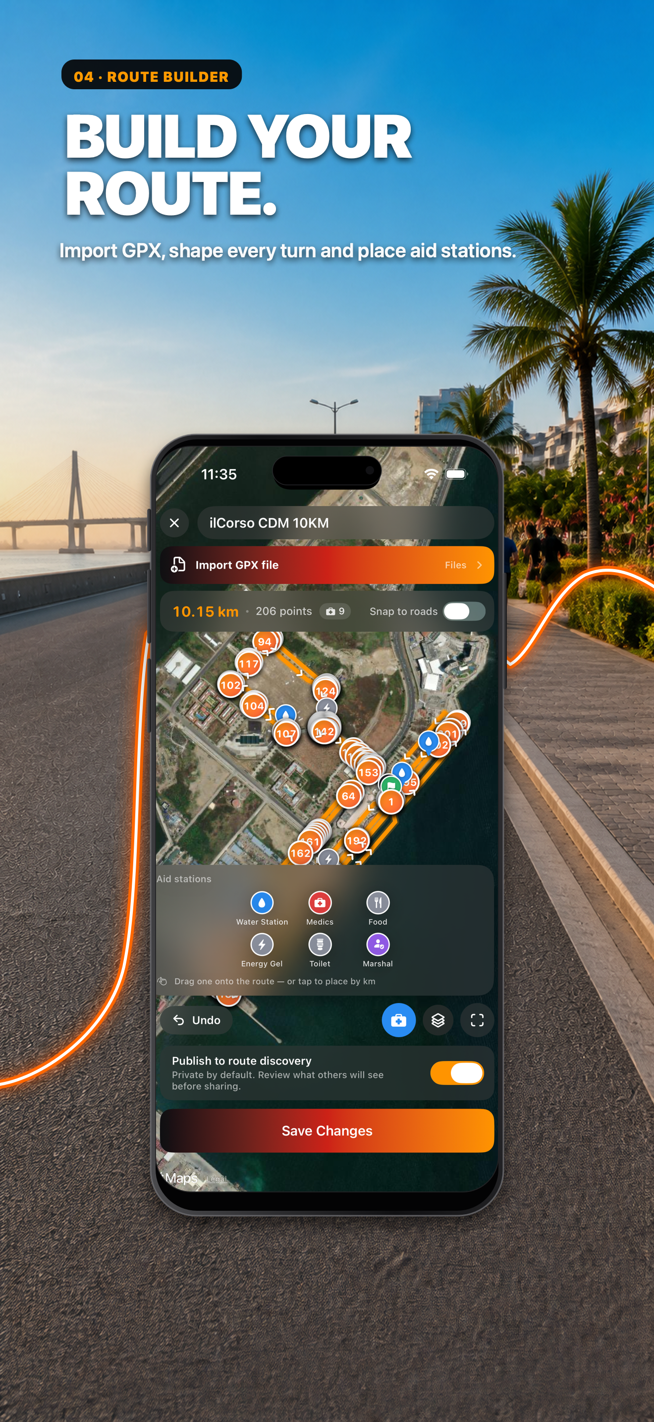 Route Builder — MyRun for iPhone