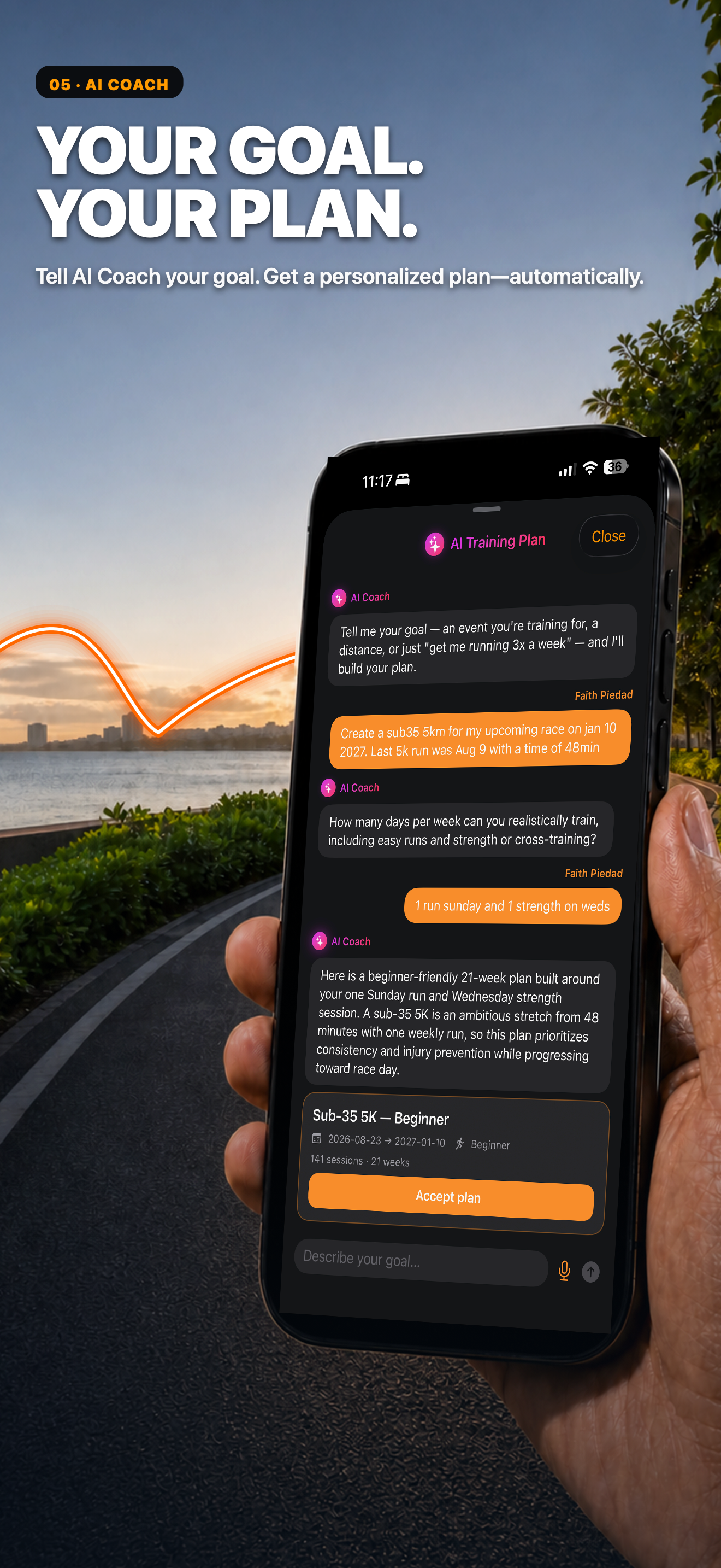 AI Coach — MyRun for iPhone